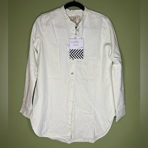 Free People x Sandrine Rose Dust Mandarin LS Button Down